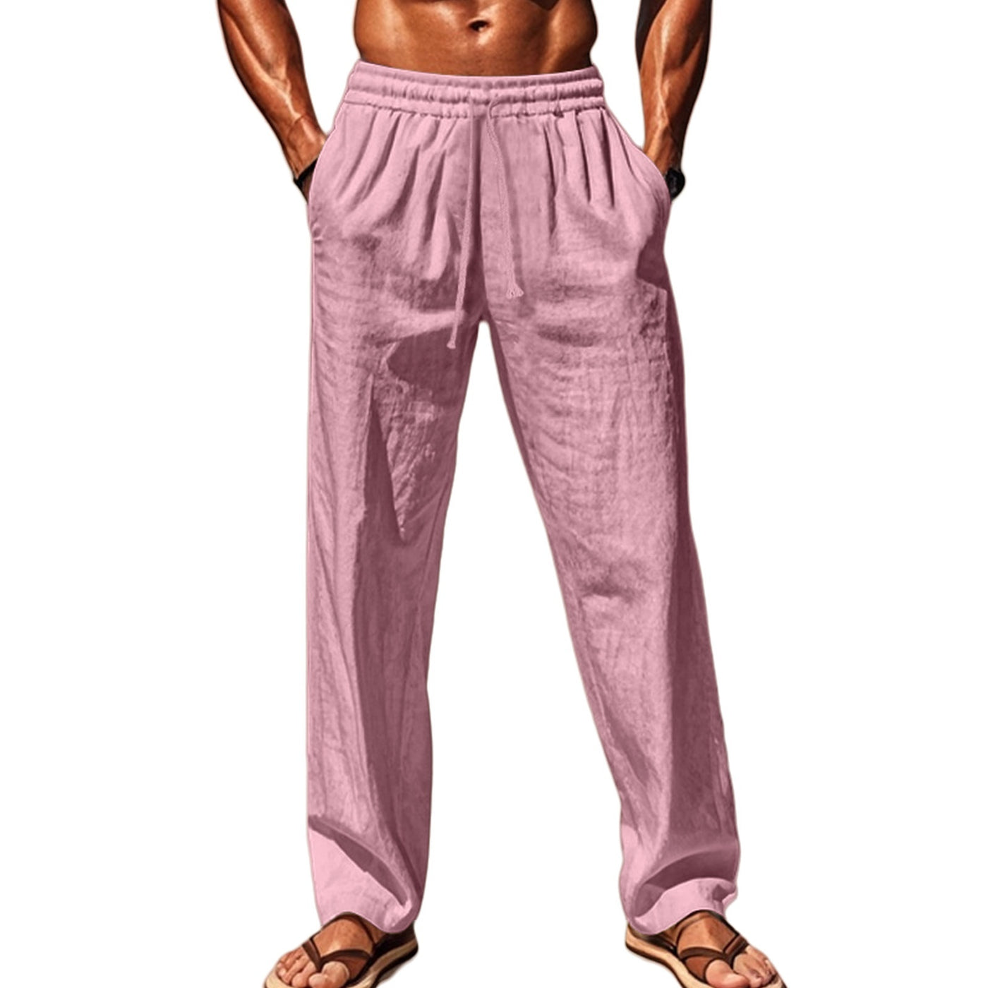 Breathable Cotton And Linen Loose Leisure Sports Trousers