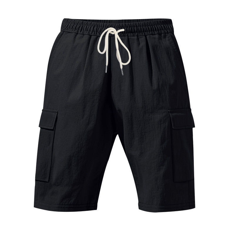 Men's Air-permeable Beachwear Linen Loose Multi-pocket Casual Shorts