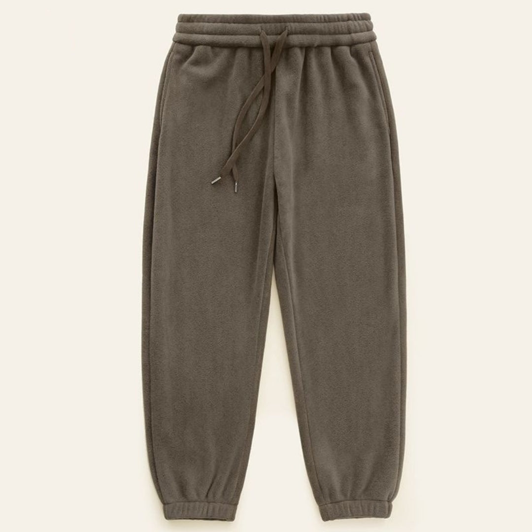 Pantalon de survêtement à nouer à la cheville, doublé polaire, épais, neuf, polaire, pantalon d'entraînement thermique d'hiver pour hommes