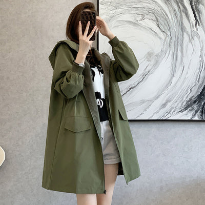 Loose Mid-length Hong Kong Style Coat