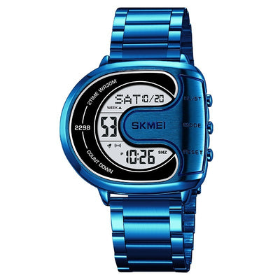 U-shaped Dial Creative Men's Multifunctional Waterproof Electronic Watch