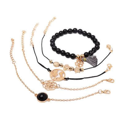 Turtle Tassel Bracelet 5-Piece Set